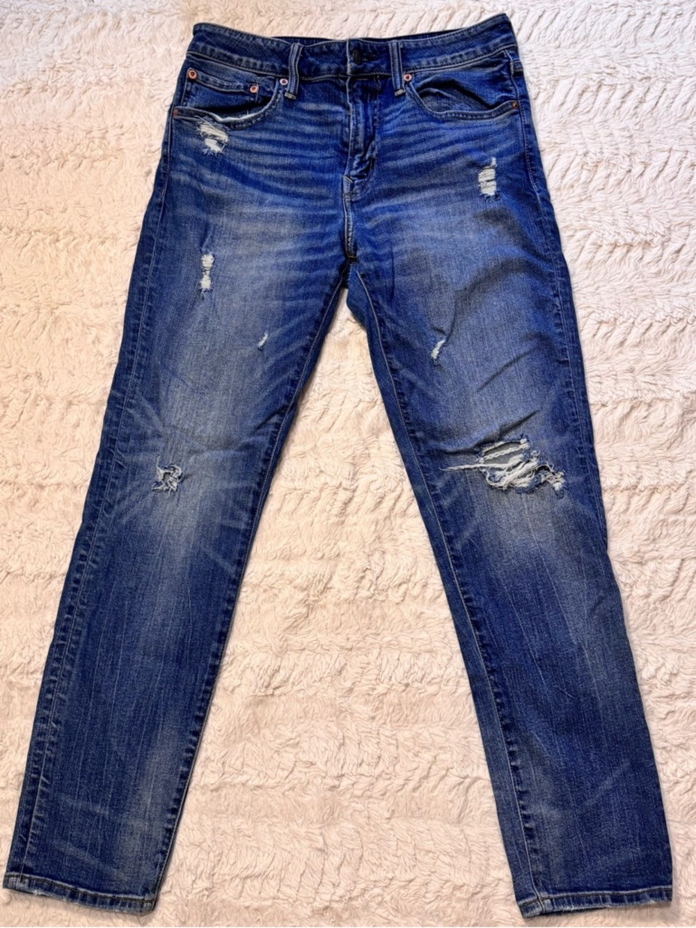 American Eagle AirFlex+ Distressed Jeans 31x32 Athletic Fit Ripped Denim AE